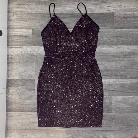 Dresses & Skirts - Deep purple sparkle dress